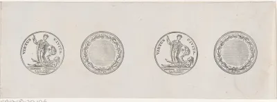 Penning met het stillen van het oproer te Leiden in juni 1784