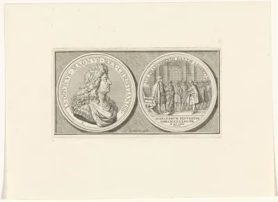 Penning met Lodewijk XIV