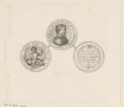 Penning met portret van Jacques de Beaulieu