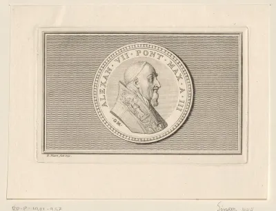 Penning met portret van paus Alexander VII