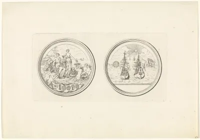 Penning met verwijzingen naar de Republiek der Zeven Verenigde Nederlanden als zeemogendheid