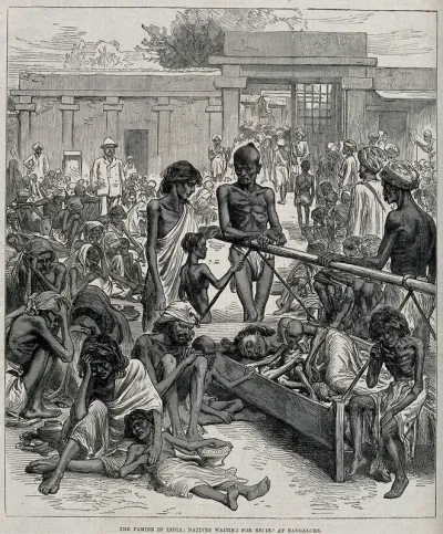 People in Bangalore, India, suffering from starvation