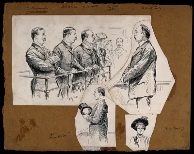 People involved in the trial for fraud against Edwin Marshall Fox