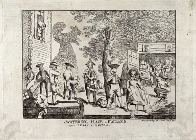 People relieving themselves in a public space between Leiden and Harlem
