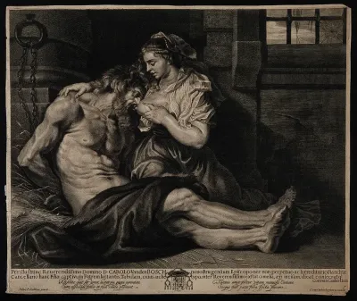 Pero breast-feeding her imprisoned father Cimon