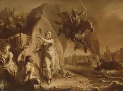 Perseus en Andromeda. Allegorie op de bevrijding van de Nederlanden door prins Frederik Hendrik