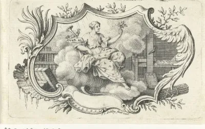 Personificatie van de boekdrukkunst