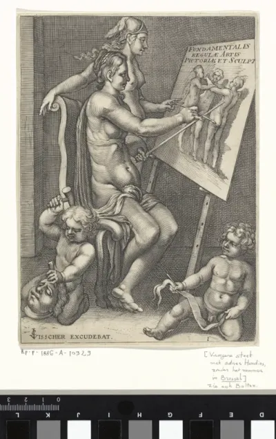 Personificatie van de schilderkunst