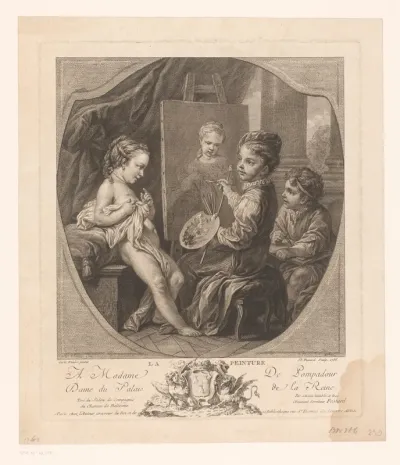 Personificatie van de schilderkunst