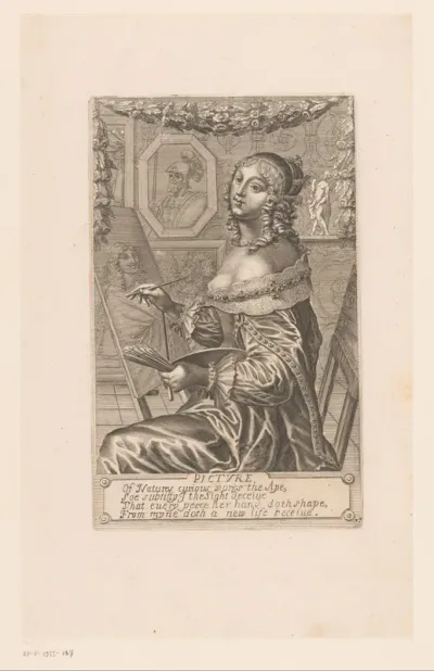 Personificatie van de schilderkunst