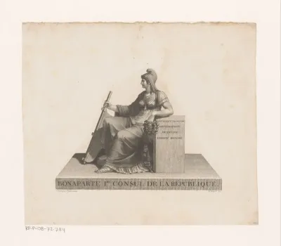 Personificatie van Frankrijk als Consulaat onder Napoleon Bonaparte