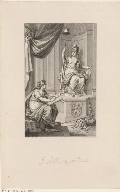 Personificatie van Geschiedenis en de Hollandse Maagd