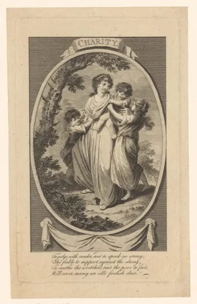 Personificatie van liefdadigheid