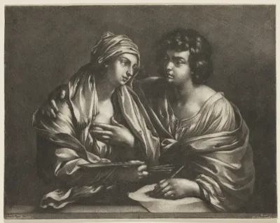 Personification of Painting and Drawing (or a draughtsman and Pictura)