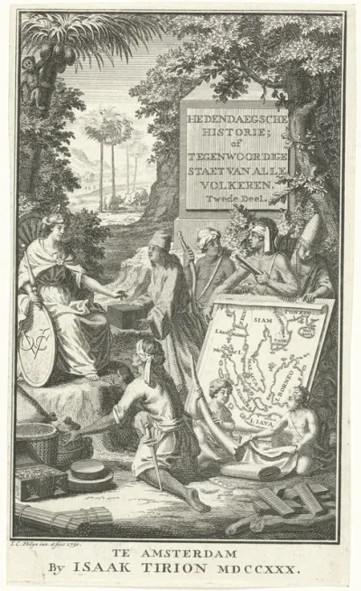 Personification of the VOC Receiving Gifts