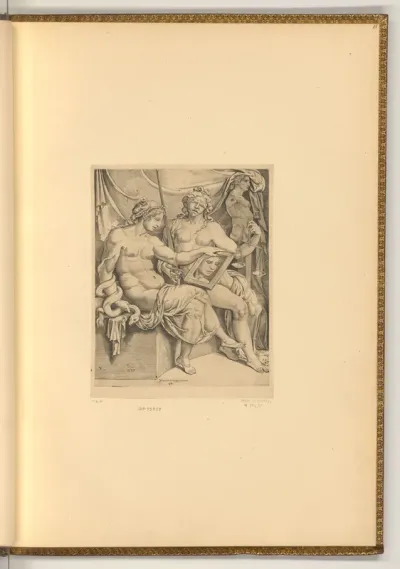 Personifikationen der Gerechtigkeit und der Klugheit (Justitia und Prudenzia)