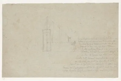 Perspectiefoefening van Doetinchemse kerktoren
