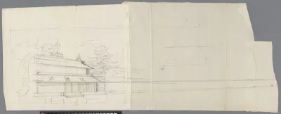 Perspectiefstudie van het Huis Peking te Baarn