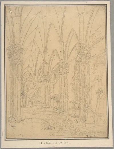 Perspective of a Church's Interior