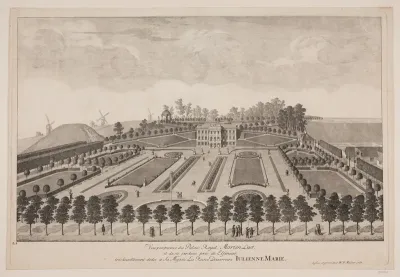 "Perspektivisk vue over Marienlyst slot"
