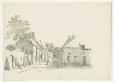 Pesthuisstraatje met het oude klooster te Harderwijk