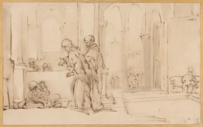 Peter and John at the Temple Gate