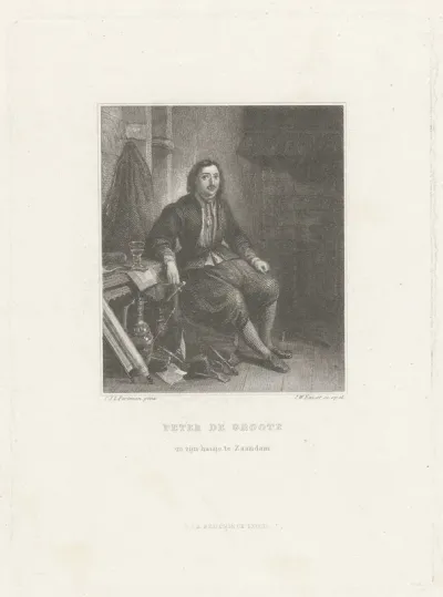 Peter de Grote in zijn huis in Zaandam