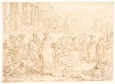 Peter og de øvrige apostle helbreder de syge