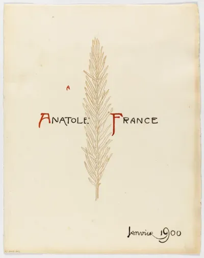 Petition to Anatole France, title page