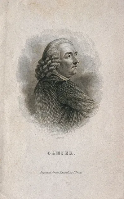Petrus Camper. Line engraving by W.H. Lizars, 1840