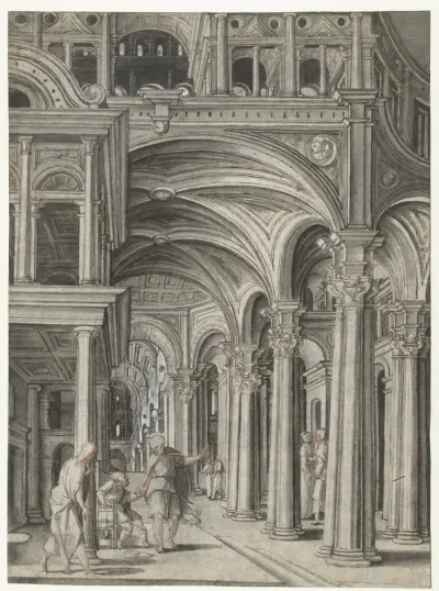 Petrus geneest de verlamde man in de tempel