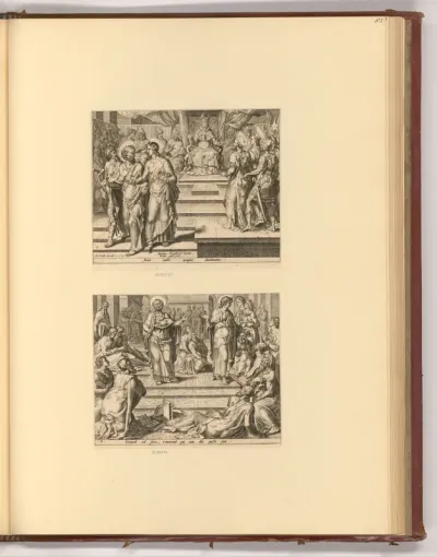 Petrus und Johannes werden mit Drohungen abgewiesen; Petrus und Johannes berichten ihren Anhängern, was ihnen gesagt worden ist