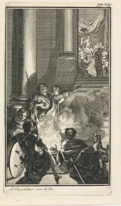 Petrus verloochent Christus