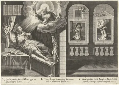 Petrus verschijnt aan Ignatius