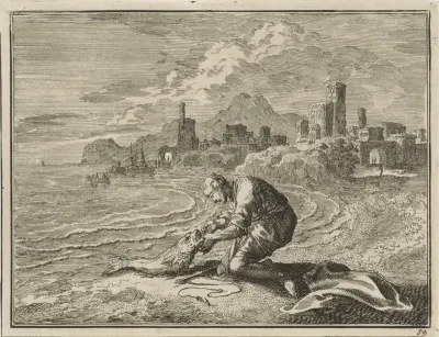Petrus vindt een munt in de bek van een vis