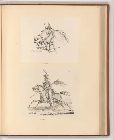 Pferdekopf; Soldat zu Pferd
