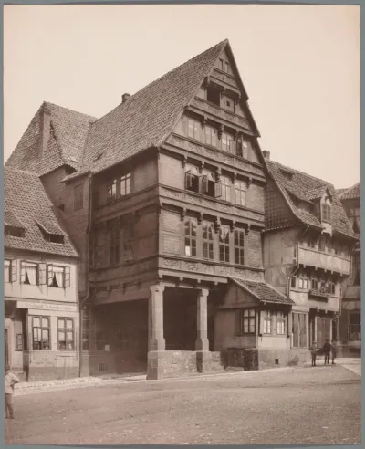 Pfleiderhaus aan de Andreasplatz in Hildesheim