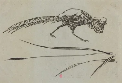 Pheasant and Cattail (Faisan et roseau)
