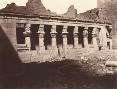 Philae, Cour Intérieure, Colonnade de l'Ouest