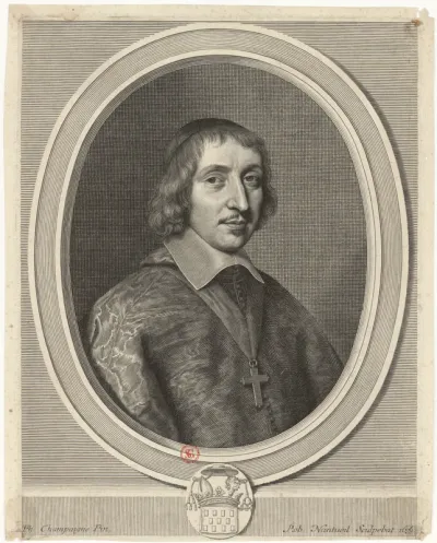 [Philibert-Emmanuel de Beaumanoir de Lavardin] Ph. Champaigne Pin. Rob. Nanteuil Sculpebat 1652