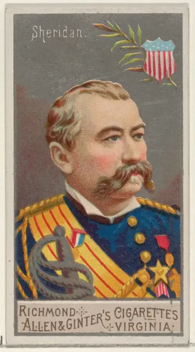 Philip Henry Sheridan, from the Great Generals series (N15) for Allen & Ginter Cigarettes Brands