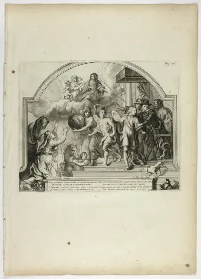 Philip IV Appointing Prince Ferdinand Governor of the Netherlands, plate 25 from Casperius Gevartius, Pompa Introitus Honori Serenissimi Principis Ferdinandi (Triumphal Entry of the Most Serene and Honorable Cardinal-Infante Ferdinand)