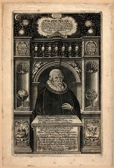 Philipp Müller. Line engraving by J. C. Höckner after M. Rastrum