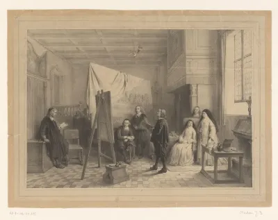 Philippe de Champaigne aan het werk te Port-Royal-des-Champs
