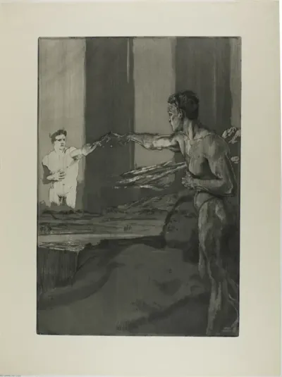 Philosopher, plate three from One Death, Part II