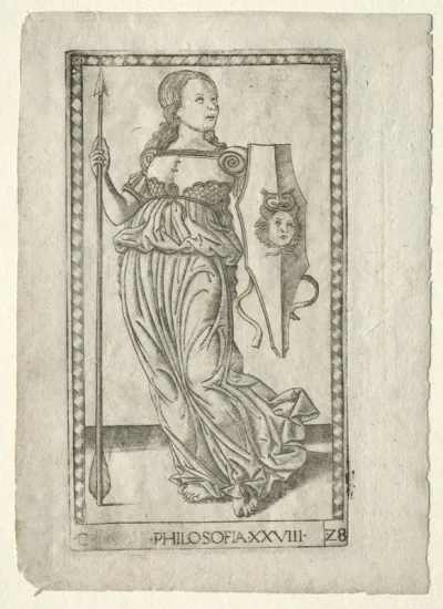 Philosophy (from the Tarocchi, series C:  Liberal Arts, #28)