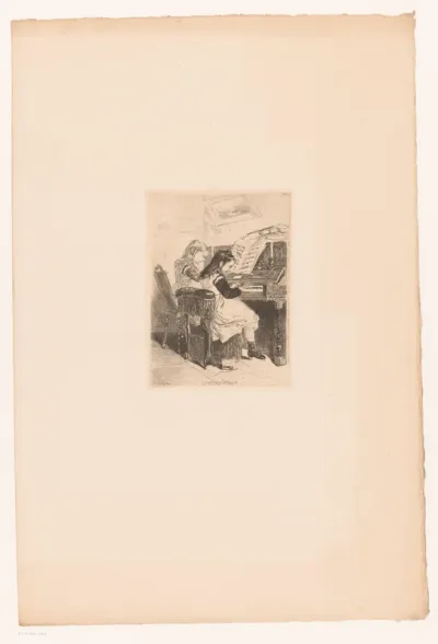 Pianospelende meisjes