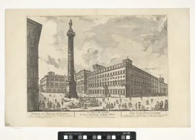 Piazza Colonna te Rome