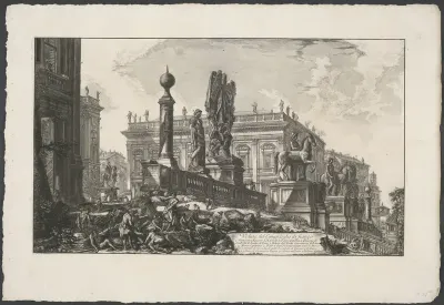 Piazza del Campidoglio van links gezien