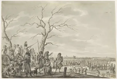 Pichegru steekt de bevroren Waal over, 1795